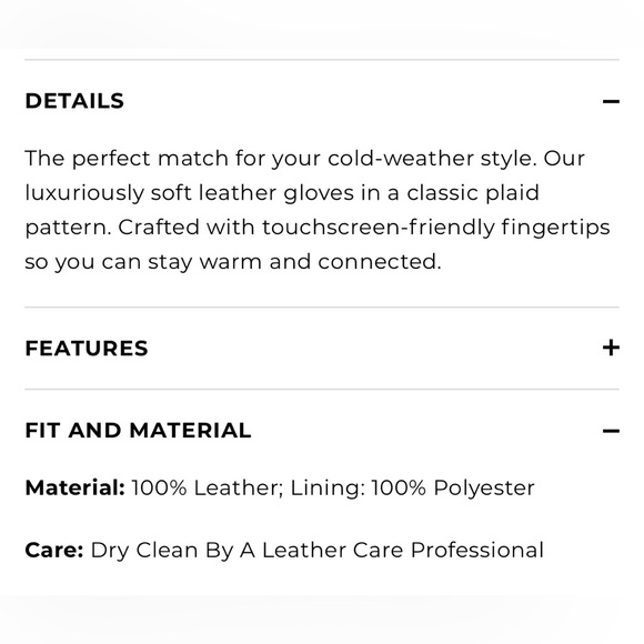 TALBOTS RED PLAID GLOVES SIZE SMALL - Picture 4 of 4